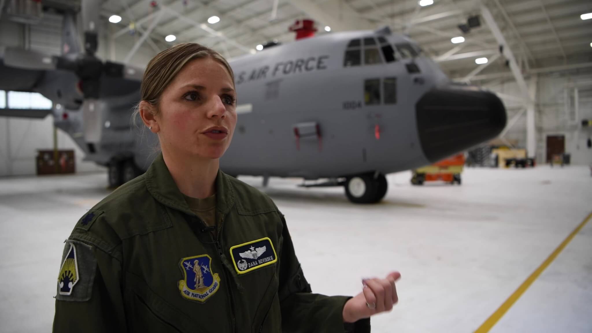 Lt. Col. Dana Novinskie, commander of the Minnesota National Guard's 109 Airlift Squadron of the 133rd Airlift Wing. Photo by Sgt. 1st Class Ben Houtkooper.