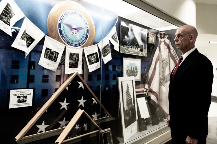 Franklin Childress was assigned to the Pentagon just days before the Sept. 11 attacks. Today, he is the deputy director of Army Reserve Strategic Communications. Photo by Trish Alegre-Smith.